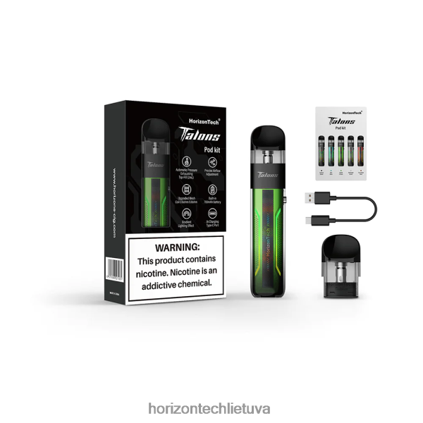 HorizonTech Vape Kit - HorizonTech Talons pradedančiojo rinkinys JZ6P80201 obuolių žalia