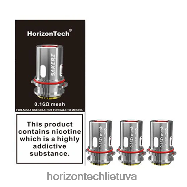 Horizon Tech Coils - HorizonTech Sakerz ritės (3 pak.) JZ6P80158 tinklelis 0,16 omo (3 pakuotės)