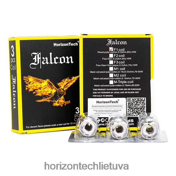 Horizon Tech Vape Coils - HorizonTech Falcon ritės (3 pak.) JZ6P807 f1 ritė 0,2ohm