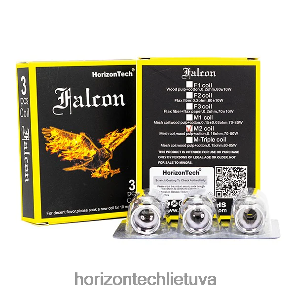 Horizon Tech Vape - HorizonTech Falcon ritės (3 pak.) JZ6P80164 m2 tinklelio ritė 0,16ohm