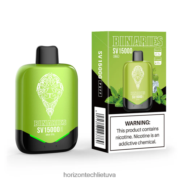 HorizonTech Disposable Vape - HorizonTech Binaries Cabin vienkartinės sv JZ6P8090 mėtų