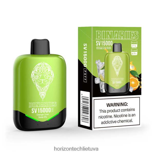 HorizonTech Lietuva - HorizonTech Binaries Cabin vienkartinės sv JZ6P8091 apelsinų laimo soda
