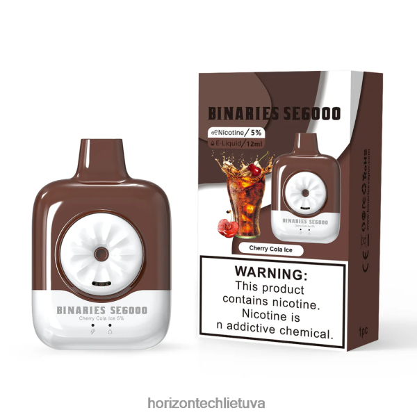 Horizon Tech Company - HorizonTech Binaries Cabin vienkartinis 12ml JZ6P80135 vyšnių kolos ledukai