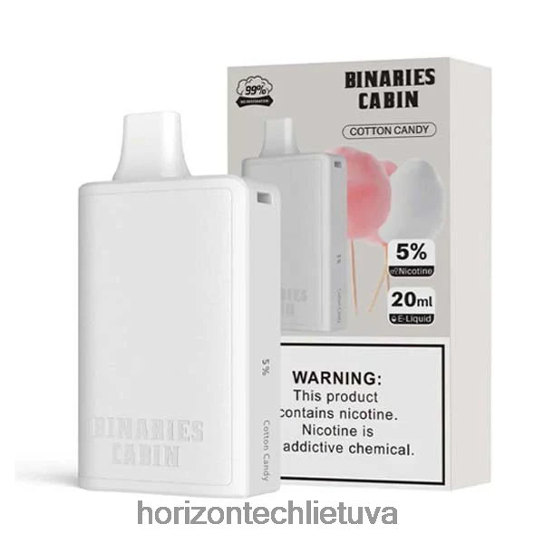 HorizonTech Vape Lietuva - HorizonTech Binaries Cabin vienkartinis 20ml JZ6P8073 cukraus vata