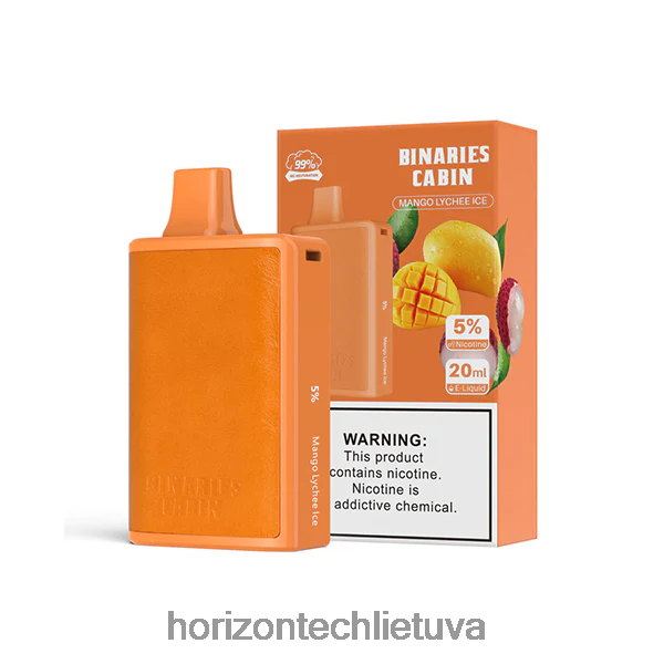 HorizonTech Vilnius - HorizonTech Binaries Cabin vienkartinis 20ml JZ6P8062 mangų ličių ledas
