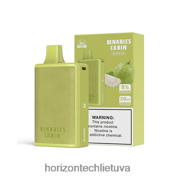 Horizon Tech Coils - HorizonTech Binaries Cabin vienkartinis 20ml JZ6P8058 gvajavos ledas