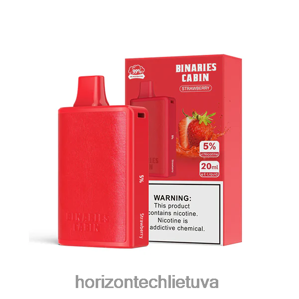 Horizon Tech Coils - HorizonTech Binaries Cabin vienkartinis 20ml JZ6P8068 braškių