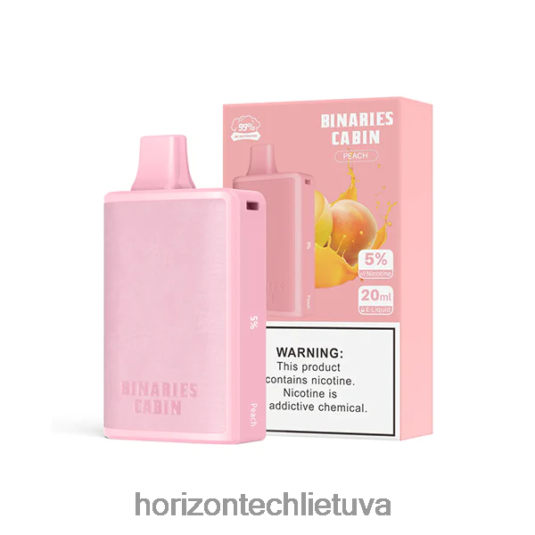 Horizon Tech Vape - HorizonTech Binaries Cabin vienkartinis 20ml JZ6P8064 persikų